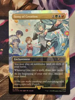MTG Secret Lair Drop - Hatsune Miku - Song Of Creation - English FOIL NM - Image 1