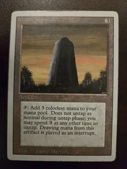 Basalt Monolith - Revised ~HP~ Magic The Gatherin MTG - Image 1