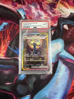 UMBREON EX PSA 8 2025 POKEMON PRE EN #161/131 SPECIAL ILLUSTRATION RARE SIR 333 - Image 1