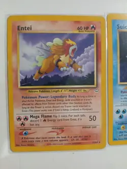 Neo Revelation Raikou, Enteri And Suicune Non Holo Pokemon - Image 2