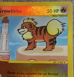 Pokemon TCG: Growlithe #80/147 Aquapolis Set Reverse Holo NM Condition - Image 3