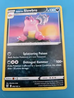 Pokemon Galarian Slowbro 092/163 Battle Styles Regular Non Holo Rare NM - Image 1