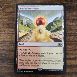 Sunbillow Verge (264) Aetherdrift Land Rare Magic The Gathering MTG CARD - Image 1