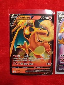 Charizard V Lot (3) Full Art + Lance’s Promo Sword & Shield Pokemon NM - Image 2