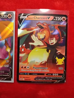 Charizard V Lot (3) Full Art + Lance’s Promo Sword & Shield Pokemon NM - Image 4