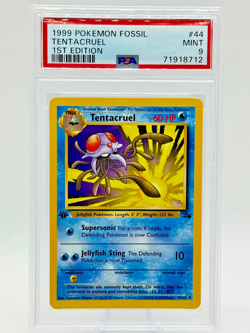VINTAGE 1999 Pokemon Fossil 1st Edition Tentacruel English 44/62 - PSA 9 MINT - Image 1