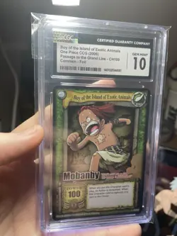 Vintage One Piece TCG MOBANBY! Holo! 2006 CCG, CGC 10, Passage To The Grand Line - Image 1