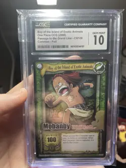 Vintage One Piece TCG MOBANBY! Holo! 2006 CCG, CGC 10, Passage To The Grand Line - Image 2