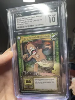 Vintage One Piece TCG MOBANBY! Holo! 2006 CCG, CGC 10, Passage To The Grand Line - Image 3