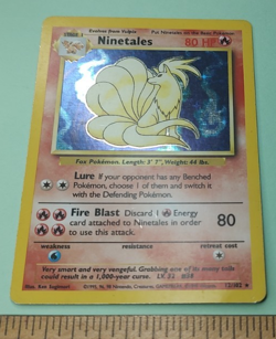 Ninetales 12/102 WOTC Holo Rare Base Set 1999 Pokemon Trading Card TCG HP (#2) - Image 1