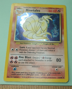 Ninetales 12/102 WOTC Holo Rare Base Set 1999 Pokemon Trading Card TCG HP (#2) - Image 5