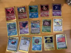 HOLO Prism Vintage Pokemon Vending Golden Sticker Cards - Image 3