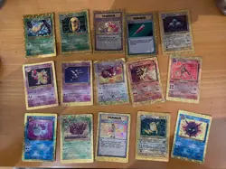 HOLO Prism Vintage Pokemon Vending Golden Sticker Cards - Image 4