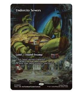 Undercity Sewers - Borderless Teenage Mutant Ninja Turtles MTG - Image 1