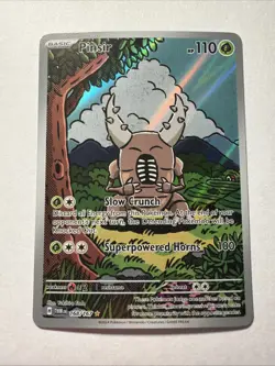 Pokemon TCG Pinsir 168/167 Sv06 Twilight Masquerade Holo Illustration Rare 110HP - Image 1