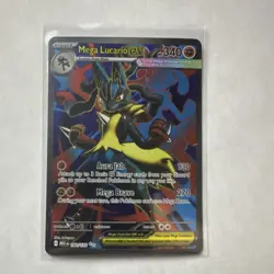Pokemon Mega Lucario EX Ultra Rare Holo Me01 Mega Evolution 160/132 HP 340 - Image 1