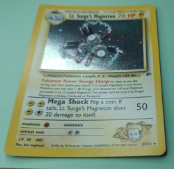 Pokemon Card - Lt. Surge's Magneton Gym Heroes 8/132 Holo Rare TCG - Image 4