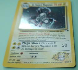 Pokemon Card - Lt. Surge's Magneton Gym Heroes 8/132 Holo Rare TCG - Image 5