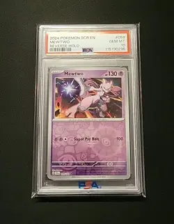 💎 PSA 10 MEWTWO #059 2024 POKEMON English STELLAR CROWN 059/142 Reverse Holo - Image 3