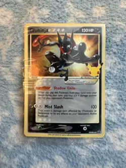 Pokemon Greninja Gold Star Holo Promo SWSH144 Celebrations Black Star - SEALED - Image 1