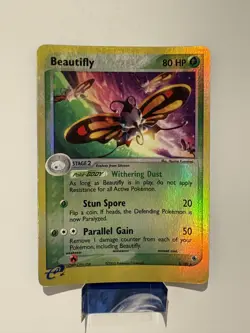 Pokemon TCG Beautifly EX Ruby Sapphire 2/109 Reverse Holo Holo Rare LP+ - Image 1