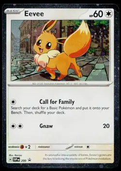 Eevee 200 Promo Scarlet & Violet Pokemon Moderately Played - Image 1