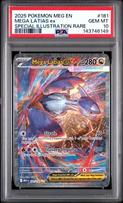PSA 10 MEGA LATIAS EX 181/132 SPECIAL ILLUSTRATION RARE MEGA EVOLUTION POKEMON - Image 1