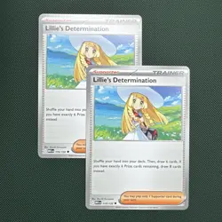 2 x Lillie’s Determination 119/132 Non Holo | Mega Evolution | Pokemon TCG | NM - Image 1