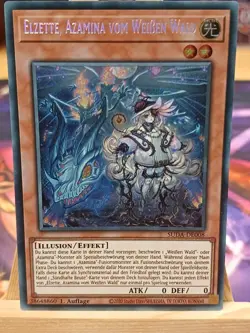 Elzette, Azamina Vom Weißen Wald SUDA-DE008 Secret Rare Deutsch EX YUGIOH - Image 1