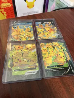 Pikachu V-Union [Set of 4] SWSH: Sword & Shield Promo Cards Holo - Image 1