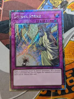 Solemn Strike RA02-EN079 Platinum Secret Rare 1st Edition YuGiOh TCG Card - Image 1