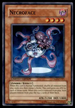 Yu-Gi-Oh! Necroface #CRMS-ENSE1 Limited Edition Light Play - Image 1