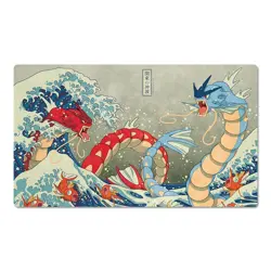 The Great Wave off Kanto Board Game Pokemon Table Playmat Play Mat TCG CCG Pad - Image 1