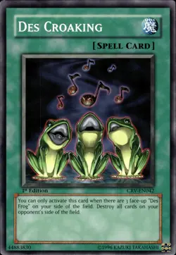 Des Croaking - 1st Edition CRV-EN042 - LP - YuGiOh - Image 1