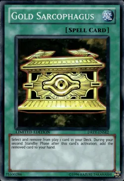 Gold Sarcophagus - Super Rare Limited Edition DREV-ENSE2 - MP - YuGiOh - Image 1