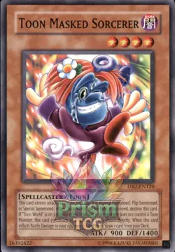 Toon Masked Sorcerer DB2-EN120 Yugioh - Image 1