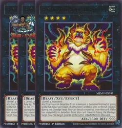 Yugioh! 3x Bazoo the Soul-Devourer MZMU-EN037 Rare 1st Ed NM - Image 1