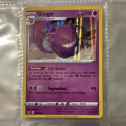 Pokemon Gengar 085/202 Swsh01 Holo Rare 110HP Holo Pokemon TCG Card - Image 1