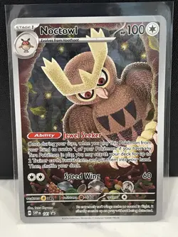 Noctowl 141 Scarlet & Violet Promo Holo Pokemon TCG Card - Image 1