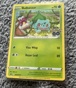 Bulbasaur SWSH231 Pokemon GO Ultra Holo Rare Black Star Promo Pokemon Card * New - Image 1