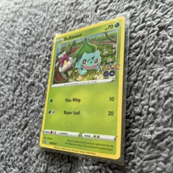 Bulbasaur SWSH231 Pokemon GO Ultra Holo Rare Black Star Promo Pokemon Card * New - Image 2