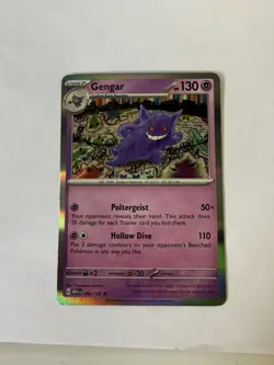 Pokemon TCG Gengar 94/165 Scarlet & Violet 151 Holo Card NM - Image 1