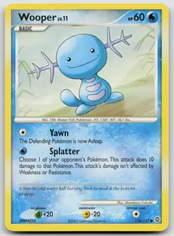 Wooper 118/132 Secret Wonders Common Pokemon TCG Card - Image 1