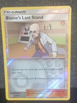 Blaine's Last Stand Holo Dragon Majesty Pokemon Card NM - Image 1
