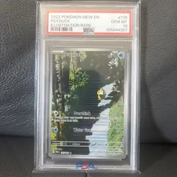Pokemon TCG Psyduck Scarlet & Violet Holo Illustration Card 175/165 PSA 10 Gm - Image 1