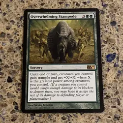 Overwhelming Stampede Core Set 2011 (M11) Regular MTG TCG CARD NM - Image 1