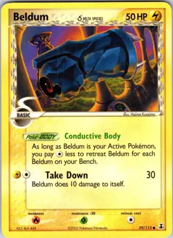 Beldum (Delta Species) 59/113 Delta Species Pokemon TCG LP Normal - Image 1