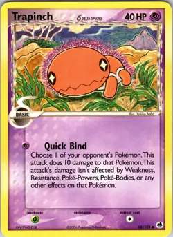 Trapinch - 069/101 (Delta Species) 69/101 Dragon Frontiers Pokemon TCG LP Normal - Image 1