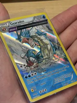 Pokemon Card TCG Gyarados 21/98 Holo Rare Full Art XY Ancient Origins 2015 NM - Image 1