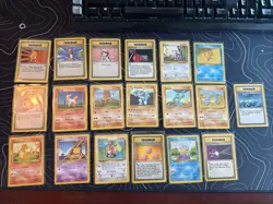 vintage base set pokemon cards lot - Image 1